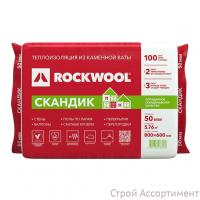 Базальтовые плиты Rockwool Скандик 800х600х50 (12шт/уп.;5,76м2/уп.;0,288м3/уп) - фото